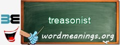 WordMeaning blackboard for treasonist